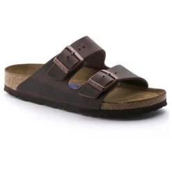 Birkenstock Mules Arizona Sfb Cuir Gras Habana 0452763 Narrow Fit Marron