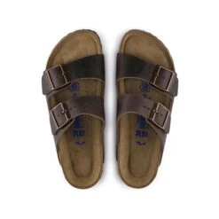 Birkenstock Mules Arizona Sfb Cuir Gras Habana 0452763 Narrow Fit Marron -Magasin De Chaussures 9382801 6