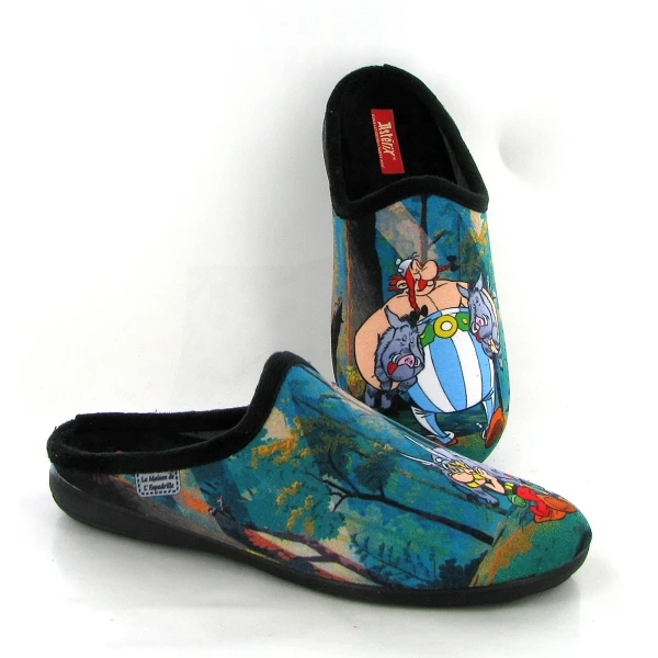 La Maison De L Espadrille Mules A17 Asterix Et Obelix Sangliers Noir 2 La Maison De L Espadrille Mules A17 Asterix Et Obelix Sangliers Noir – Image 2