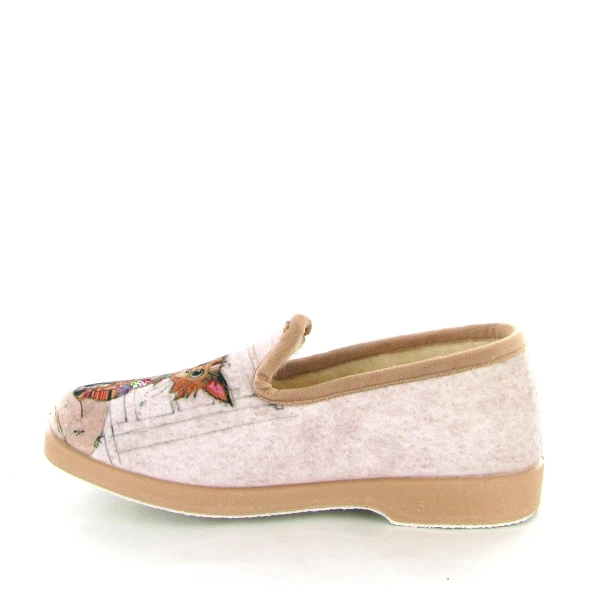 La Maison De L Espadrille Charentaises 7648 Chien Chat Strass Beige 3 La Maison De L Espadrille Charentaises 7648 Chien Chat Strass Beige – Image 3