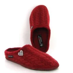Haflinger Mules Walktoffel Herzerl Rouge
