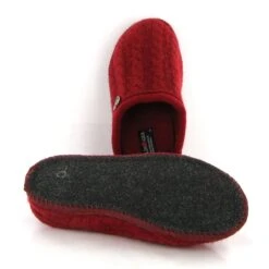 Haflinger Mules Walktoffel Herzerl Rouge 5 Haflinger Mules Walktoffel Herzerl Rouge -Magasin De Chaussures A248501 3