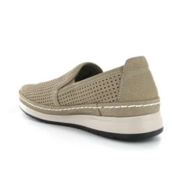 Mephisto Mocassins Hadrian Perf Beige -Magasin De Chaussures B104801 3