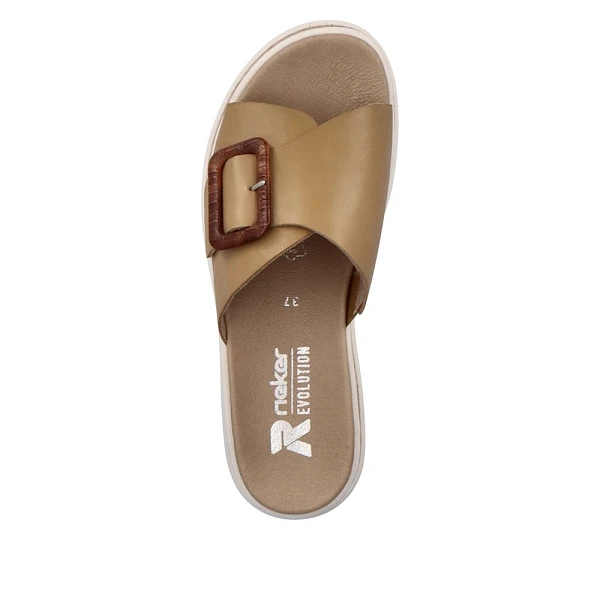 Rieker R Evolution Mules W0803 60 Beige 3 Rieker R Evolution Mules W0803 60 Beige – Image 3
