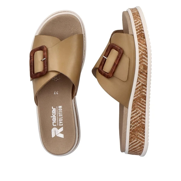 Rieker R Evolution Mules W0803 60 Beige 4 Rieker R Evolution Mules W0803 60 Beige – Image 4