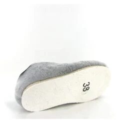 Chausse Mouton Charentaises Douceur 5 Chaines Gris -Magasin De Chaussures C270602 4