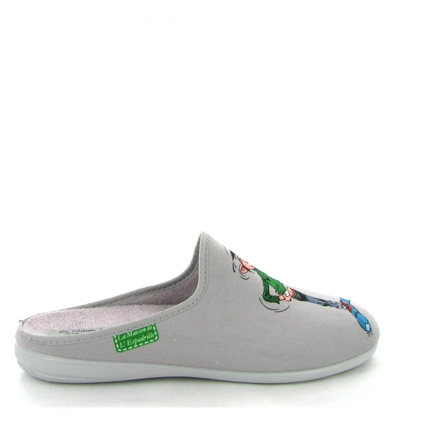 La Maison De L Espadrille Mules G902 Gaston Lagaffe Gris 2 La Maison De L Espadrille Mules G902 Gaston Lagaffe Gris – Image 2