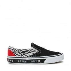 Vans Sneakers Classic Slip On Korean Typography Noir