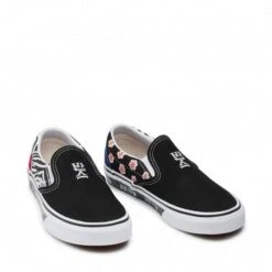 Vans Sneakers Classic Slip On Korean Typography Noir -Magasin De Chaussures D088501 3