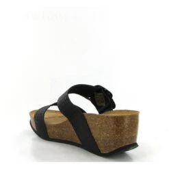 K Daques Mules Culip Tresse Noir -Magasin De Chaussures D105101 3