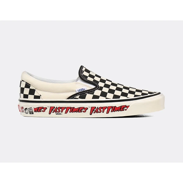 Vans Sneakers U Classic Slip On Fast Time Vnoa3jexwvp1 Noir 1 Vans Sneakers U Classic Slip On Fast Time Vnoa3jexwvp1 Noir