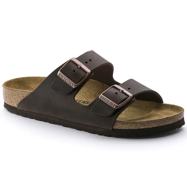 Birkenstock Mules Arizona Cuir Sfb Cuir Gras Habana 0452761 Marron 1 Birkenstock Mules Arizona Cuir Sfb Cuir Gras Habana 0452761 Marron