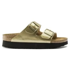 Birkenstock Mules Arizona Pap Birko Flor Platform Or -Magasin De Chaussures E086202 4