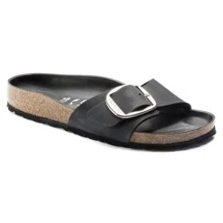 Birkenstock Mules Madrid Big Buckle Hex Noir