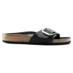 Birkenstock Mules Madrid Big Buckle Hex Noir -Magasin De Chaussures E086302 4