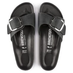 Birkenstock Mules Madrid Big Buckle Hex Noir -Magasin De Chaussures E086302 6