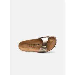 Birkenstock Mules Madrid Birkoflor Electric Metallic Marron -Magasin De Chaussures E086701 3
