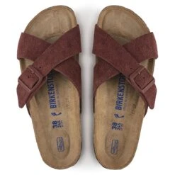 Birkenstock Mules Siena Sfb Vl Chocolate 1021653 Marron -Magasin De Chaussures E190801 4