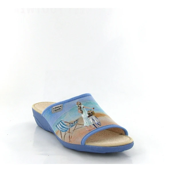 La Maison De L Espadrille Mules 2094 Vue Sur Mer Plage Bleu 1 La Maison De L Espadrille Mules 2094 Vue Sur Mer Plage Bleu